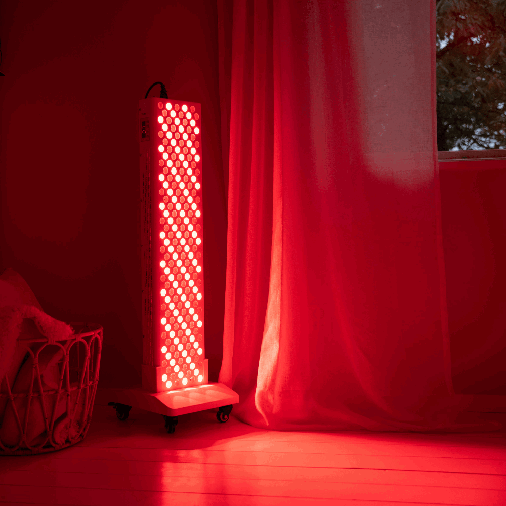 The Red Panda Rödljuspanel – Golvstöd - Nutrilight Shop