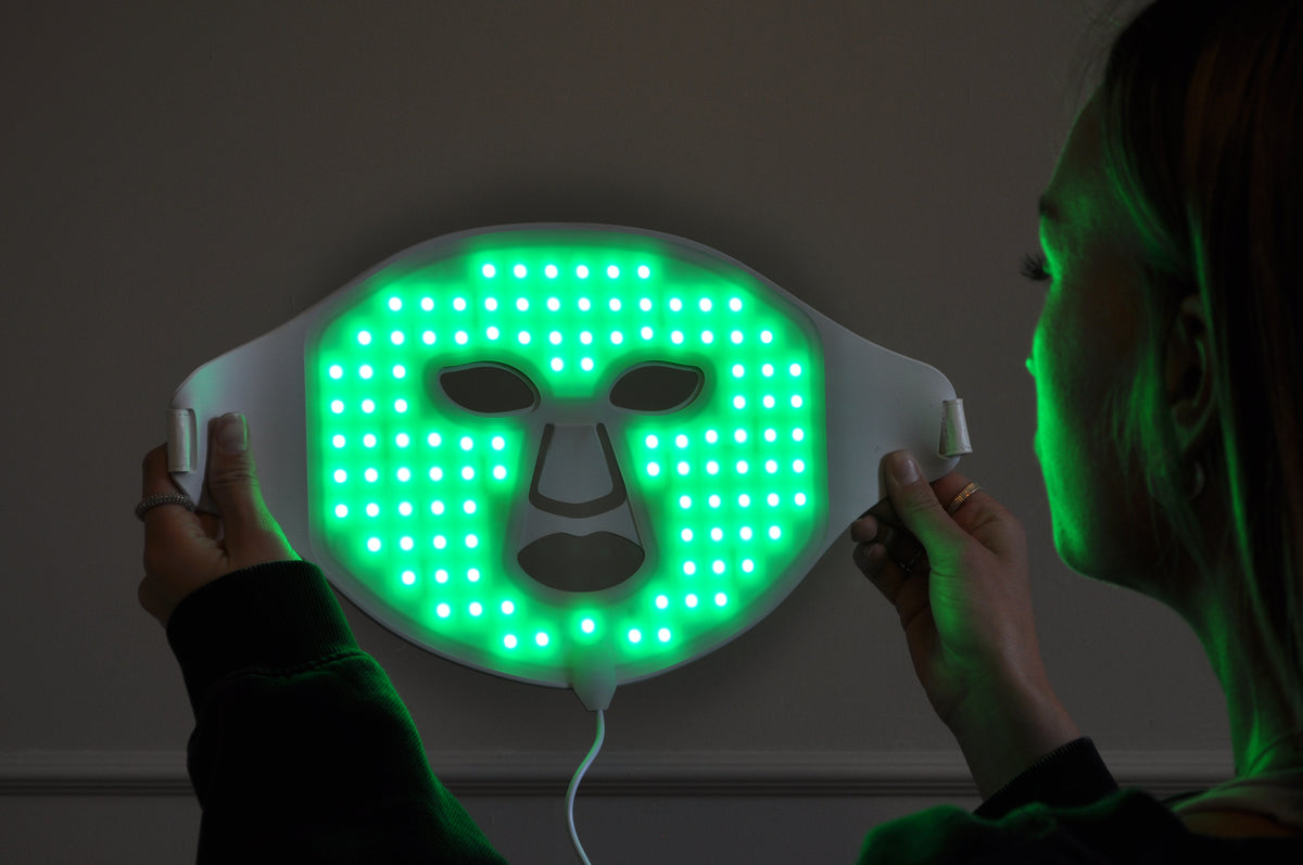 Lynx LED-maske med grønt lys