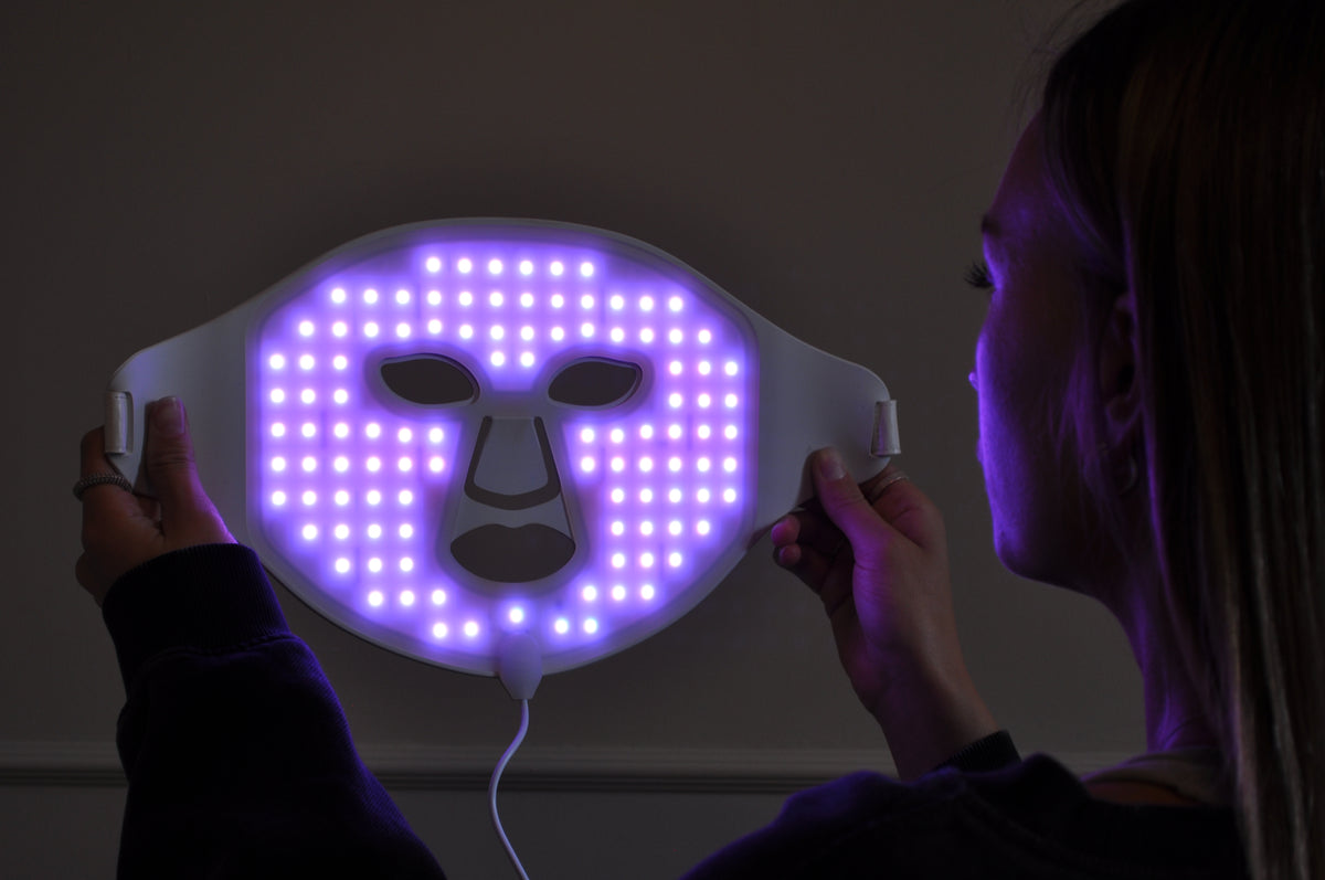 Lynx LED-maske med lilla lys