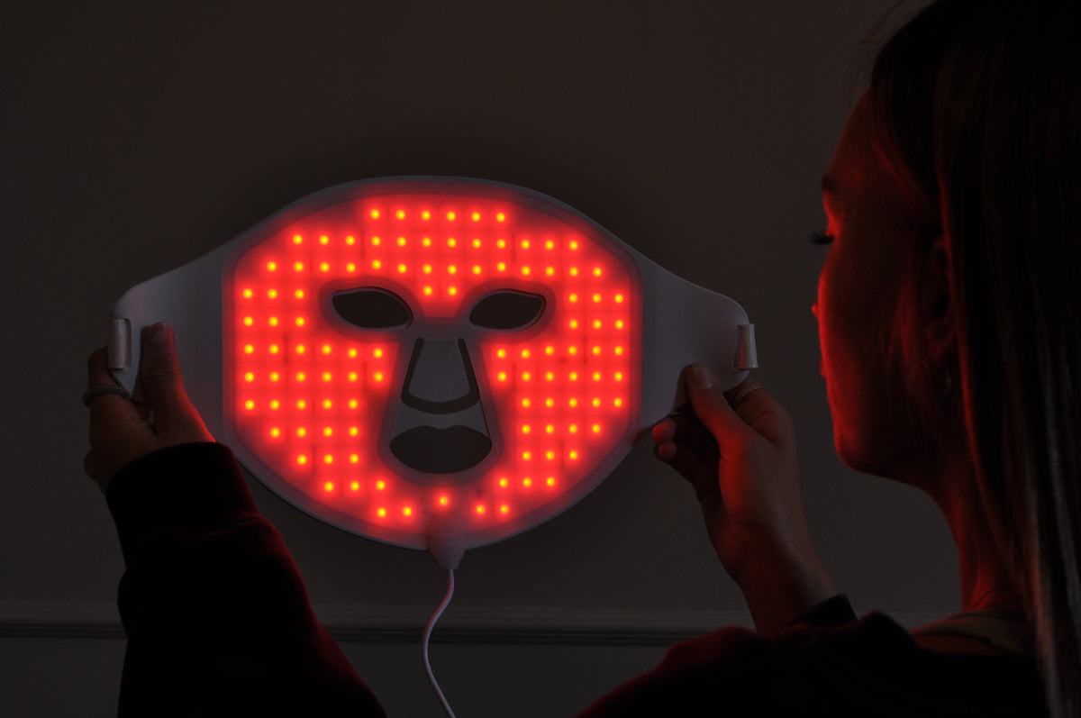 Lynx LED-maske med rødt lys